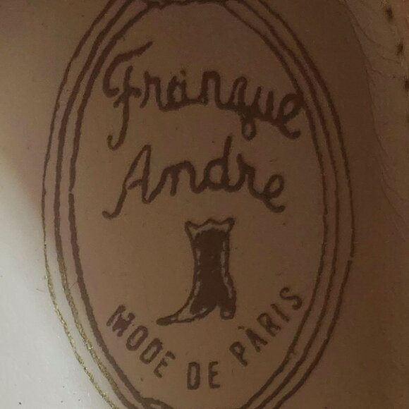 S60 Vegan Leather Slipper Felt Bottom Sponge Insole Franque Andre Mode de Paris - Picture 4 of 5